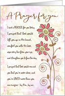 Encouragement, Religious, I Said a Prayer for You Today card