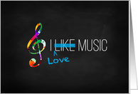 Music Teacher Thanks, You’ve Made Me Love Music card