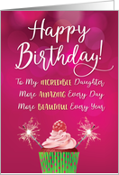 Daughter Birthday, More Incredible, Beautiful and Amazing Every Year card