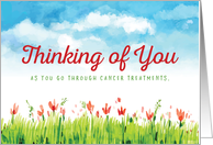 Thinking of You As You Go Through Cancer Treatments card