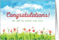 Congratulations! We Are So Happy For You! card