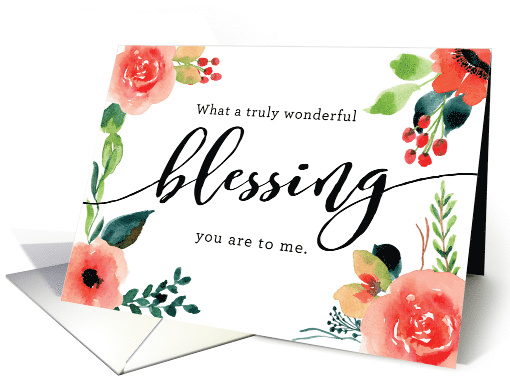 Thinking of you, Religious You're a Truly Wonderful Blessing card