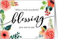 Thinking of you, Religious You’re a Truly Wonderful Blessing card