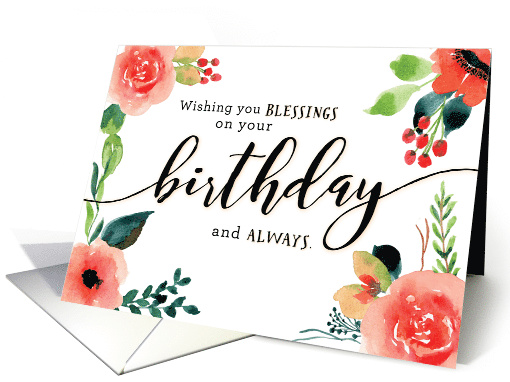 Birthday, Religious, Wishing You Blessings on your Birthday card