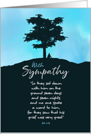 Loss of Spouse, Sympathy for Grief too Great for Words card