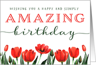 Birthday, Wishing You a Happy and Simply AMAZING Birthday card