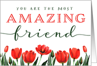 Friend Birthday, You Are the Most AMAZING Friend card