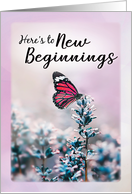 Divorce Encouragement Celebrate New Beginnings card