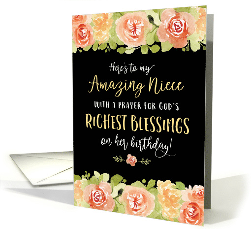 Niece Birthday, Religious, Here's to my Amazing Niece card (1590352)
