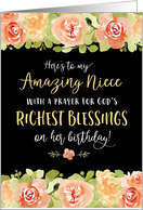 Niece Birthday, Religious, Here’s to my Amazing Niece card