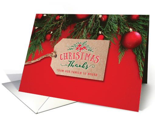 Christmas Gifts Thanks from our family to yours with... (1594106)