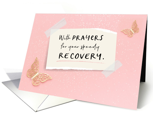 Get Well Soon, Religious, With Prayers for your Speedy Recovery card