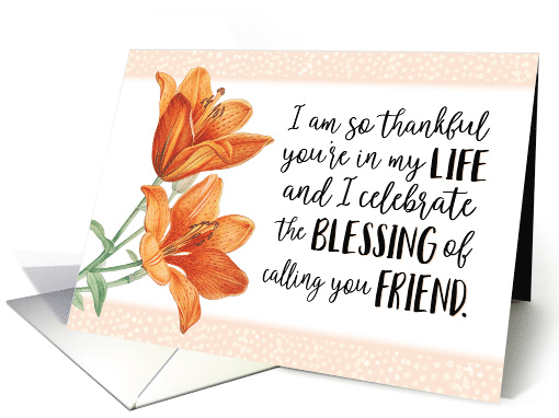 Friend Thanks, I'm so Thankful You're in My Life, You're... (1604692)