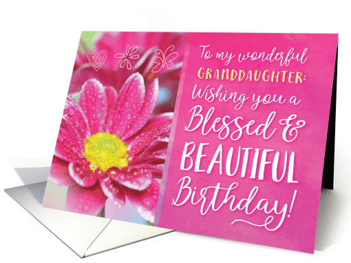 Granddaughter Birthday, Wishing you a Blessed and... (1612822)
