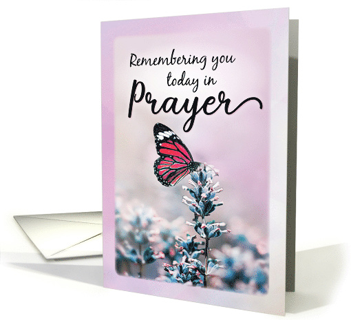 Thinking of You, Religious, Remembering you Today in Prayer card