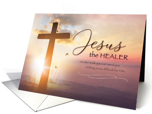 Religious Get Well Soon Jesus the HEALER card (1649248)