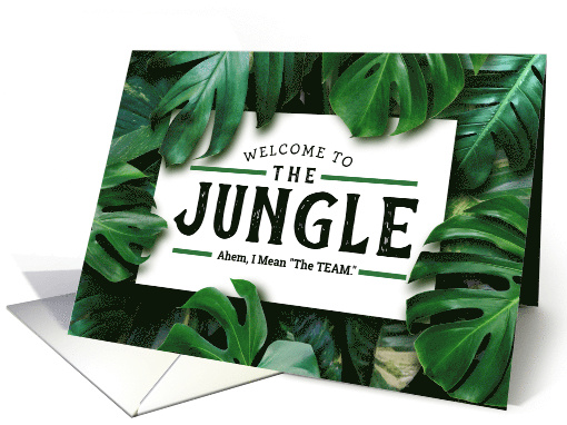 New Employee Welcome to the Jungle Ahem I Mean The Team card (1654526)