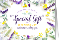 Thinking of you Friend Some People Have Gift for Spreading Joy card