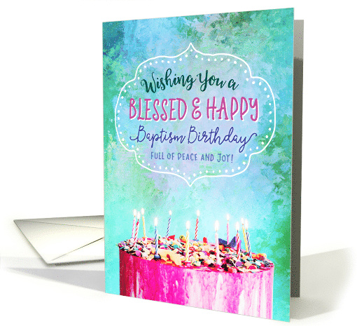 Wishing you a Blessed and Happy Baptism Birthday with... (1656286)