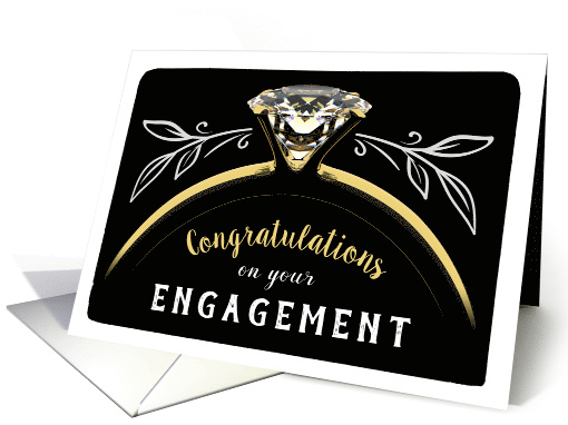 Congratulations on your Engagement with Diamond Ring card (1657884)
