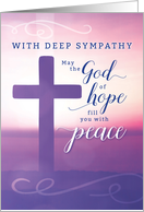 Sympathy Religious May the God of Hope Fill You with Peace card