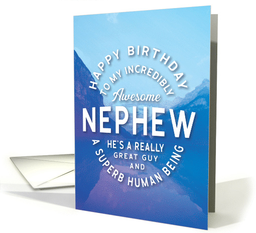 Nephew Great GUY Birthday My Incredibly Awesome Nephew card (1659846)
