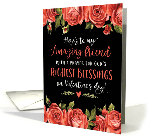 Friend Valentine's Day Religious Here's to You My Amazing Friend card