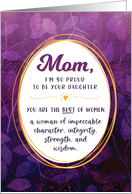 Happy Mother’s Day I’m Proud to be Your Daughter card
