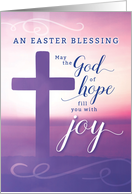 Easter Blessing May the God of Hope Fill You with Joy card