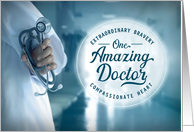 Doctors’ Day Thanks Extraordinary Bravery Compassionate Heart card