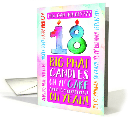 18th Birthday Adulting Here You Come Let's Party Its Yo Birthday card