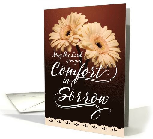 With Sympathy Religious May the Lord Give you Comfort in Sorrow card