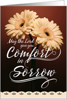 With Sympathy Religious May the Lord Give you Comfort in Sorrow card