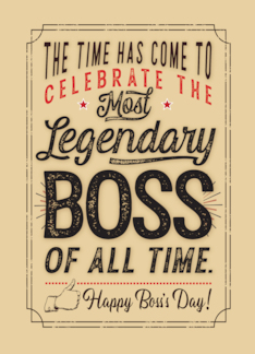 Happy Boss's Day for...
