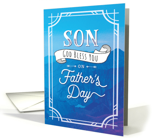 Father's Day Son God Bless You on Father's Day card (1685000)