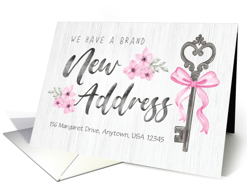Custom Front We Moved We Have a Brand New Address card (1687896)
