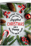 Wishing You and Your Family Joy Filled Christmas and Happy New Year card