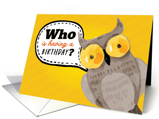 Who is having a Birthday with Fun Owl and Talking Box... (1722518)