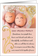 Anniversary Some People are EggsSpecially Perfect for Each Other card