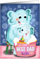 Cute Elephant Father and Child Father’s Day card