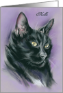 Custom Hello Black Cat Sith Art card