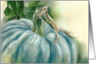 Any Occasion Blue Pumpkin Pastel Art Blank card