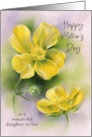 Mothers Day Daughter in Law Buttercups Yellow Wildflowers Art Custom card