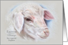 For Nephew Easter Blessings Lamb Pastel Art Custom card
