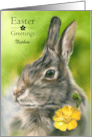 For Nephew Easter Wild Bunny Rabbit Buttercup Custom card