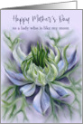 Mothers Day for Like a Mom Nigella Love in a Mist Pastel Custom card