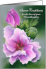 Condolences for Loss of Granddaughter Rose of Sharon Hibiscus Custom card