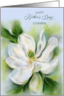 For Grandma Mothers Day Sweetbay Magnolia White Flower Custom card