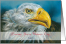 For Dad Veterans Day Bald Eagle Personalized card