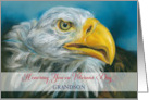 For Grandson Veterans Day Bald Eagle Personalized card